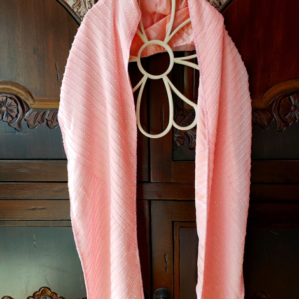 Pink dress scarf